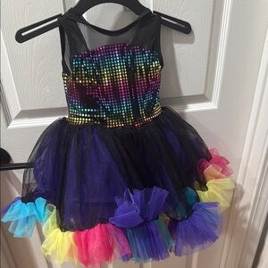 Colorful Kids Performance Dress. Tap, Ballet